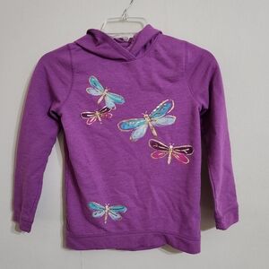 Girls size 10 Hooded Dragonfly Long Sleeve Shirt